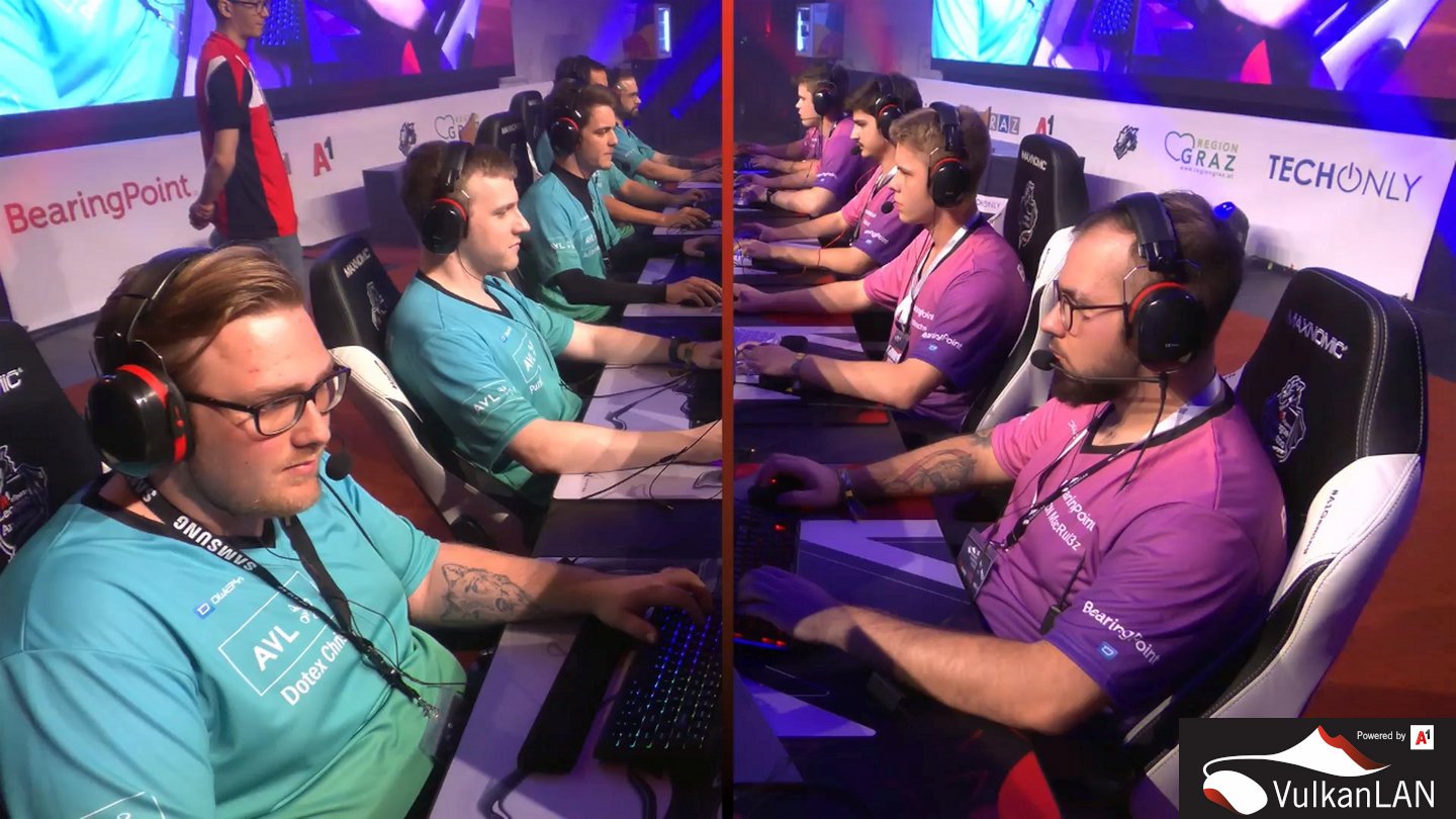 Eröffnung u.Business Match AVL vs BearingPoint VulkanLAN 2022 Tag1 01